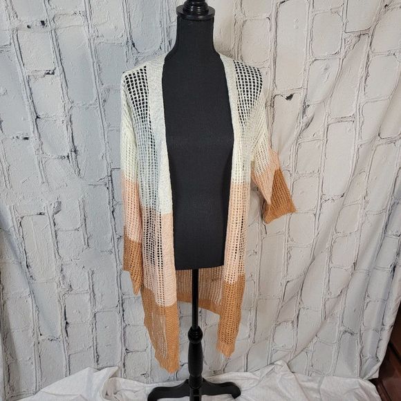 1.4.3. Story by Line Up Sweaters - NWT 143 Story Knit Duster Cardigan | Ombre Cardigan | Size L